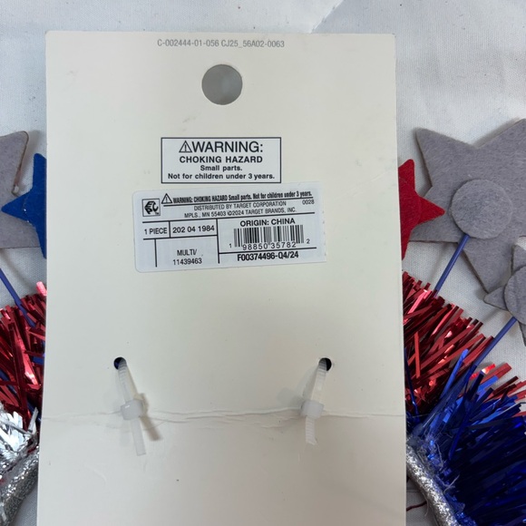 NWT bundle 4 Cat & Jack Star USA Patriotic 4th of July Headbands Red white blue - Picture 5 of 8